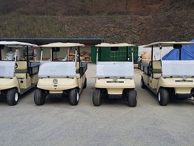 다득eng 에서 골프장에 납품한 카트 사진 입니다.